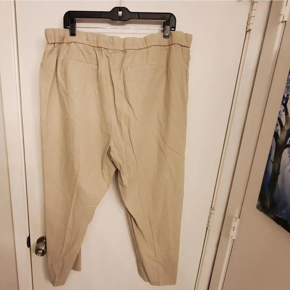 Banana Republic linen blend comfy pants size XL NEW‎